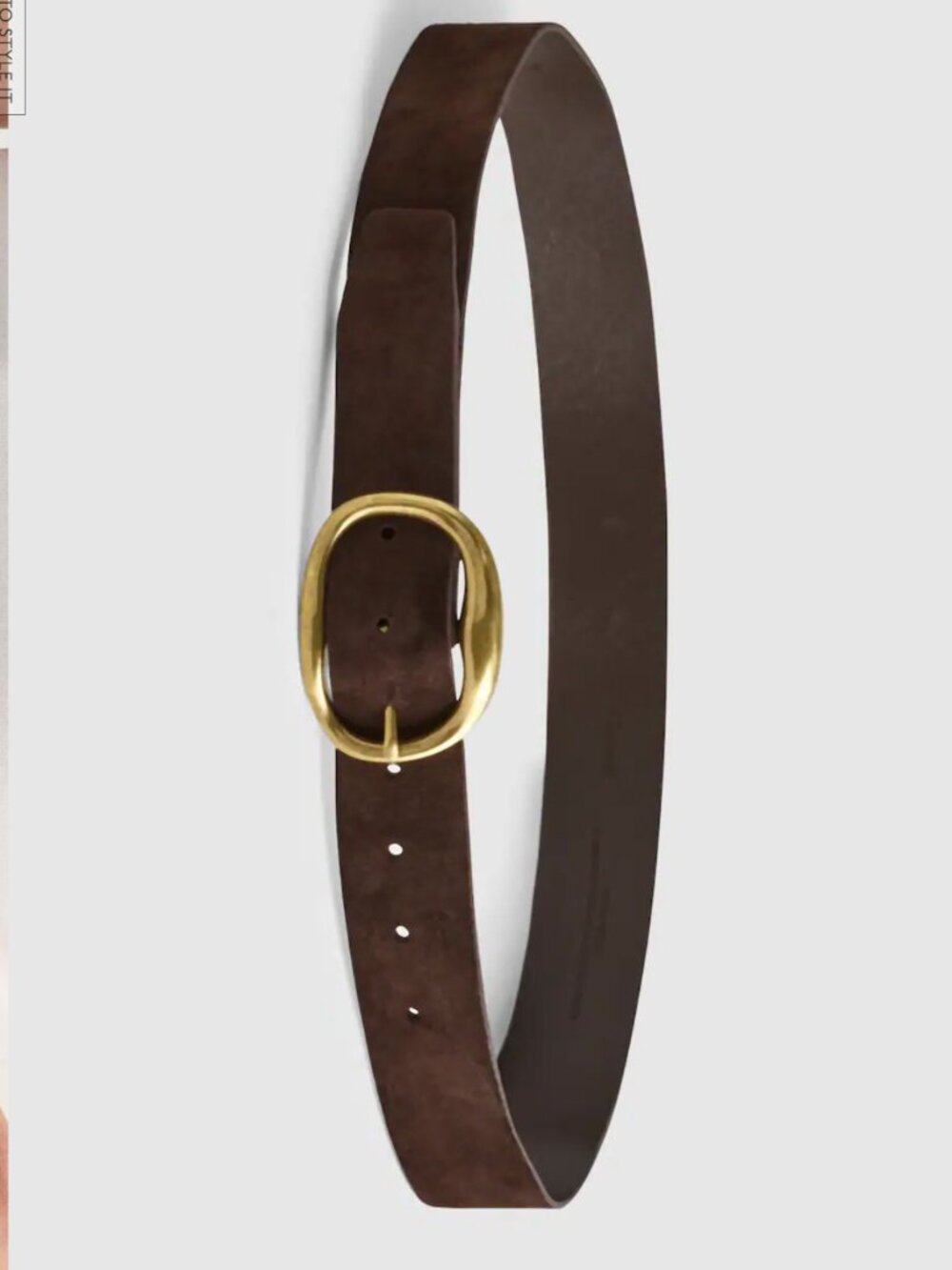 NWT Madewell Oval-Buckle Belt